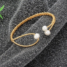 Load image into Gallery viewer, Pearl Bracelet Handmade Natural Pearl Shell Flower Adjustable Bracelet For Women Girl Gift Fine Jewelry Wedding