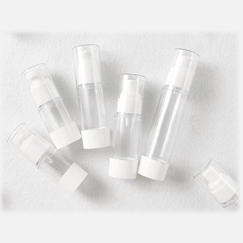 Plastic Cosmetic Bottle Refillable Bottles Emulsion Spray 30ML 50Ml 80ML 100ML Transparent Airless Pump Vacuum Container