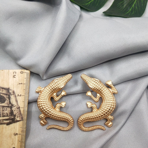 European and American jewelry personality temperament retro wild fashion fashionable hipster crocodile earrings earrings female