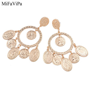 European and American personality simple fashion exaggerated earrings