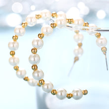 Load image into Gallery viewer, FNIO Big Simulated Pearl Earrings 2019 For Women Lover Geometric Gold Round Heart Drop Dangle Earring Korean Statement Jewelry