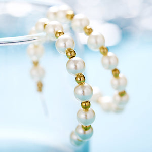 FNIO Big Simulated Pearl Earrings 2019 For Women Lover Geometric Gold Round Heart Drop Dangle Earring Korean Statement Jewelry