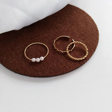 Load image into Gallery viewer, 20 PCS/LOT MiFaViPa 5 Pcs Fashion Rings Set for Women Jewelry Gold Round Pearl Simplicity Minimalist Style Personality Geometric Ring Wedding Party