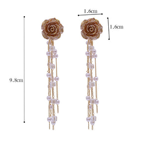 20 PCS/LOT MiFaViPa Dangle & Chandelier Beads Flower Earrings Drops Korean Style Simple Sweet Earrings Female Evening Party Dangle Earrings