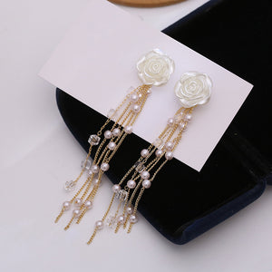 20 PCS/LOT MiFaViPa Dangle & Chandelier Beads Flower Earrings Drops Korean Style Simple Sweet Earrings Female Evening Party Dangle Earrings