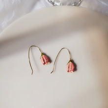 Load image into Gallery viewer, 2019 New Retro Sweet Tulips Flower Alloy Dangle Earrings Temperamental Joker Simple Long Drop Earring Bijoux Accessory Wholesale