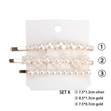 Load image into Gallery viewer, 1/2pcs Fashion Pearl Imitation Beads Hair Clip For Women Barrette Handmade Pearl Flower Stick Hairpin Hair Styling Accessories