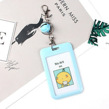 Load image into Gallery viewer, 1 PC Bank Credit Card Holder Bus ID Cards Holders Women Men Fashion Card Bags Keychain Cute Cartoon Card Case Key Chain Ring