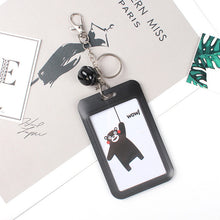 Load image into Gallery viewer, 1 PC Bank Credit Card Holder Bus ID Cards Holders Women Men Fashion Card Bags Keychain Cute Cartoon Card Case Key Chain Ring