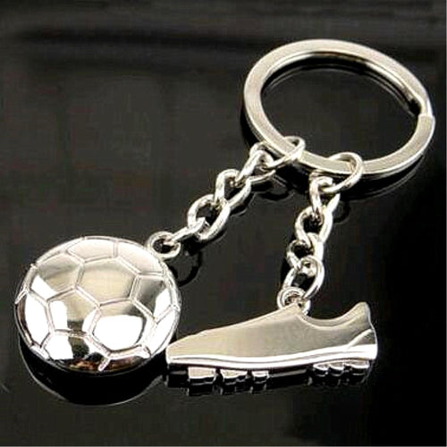 Hot Selling Diy Handmade Keychain Sport Keyring Badmiton Tennis Ping Pong Bowling Football Stainless steel Metal Chain